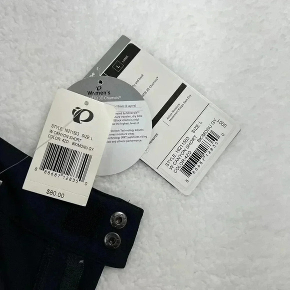 Pearl Izumi Womens M Mountain Trail Bike Cycling Shorts Black & Gray Athleisure - Picture 13 of 16